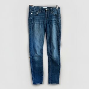 Paige Y2K Kylie Crop Skinny Low Rise Jeans Womens 26 Andrea Blue Peddle Pushers